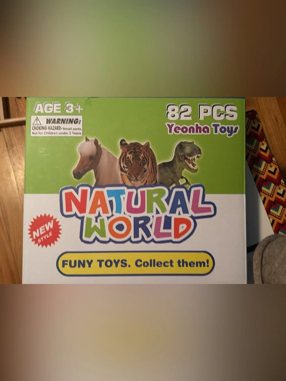 Natural World 82-Piece Animal Toy Set by - Green